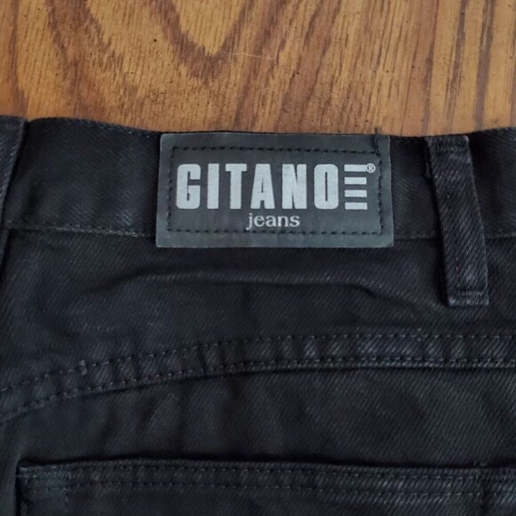 VTG Gitano Jeans Womens 14 Avg Relaxed Fit Black Y2K 80s 90s Mom Jeans High Rise - Picture 11 of 13